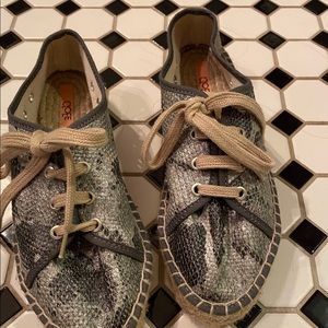 Snakeskin Espadrilles